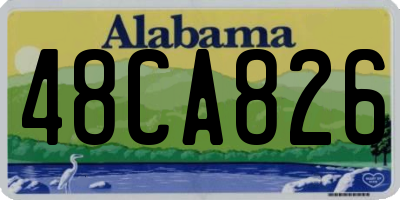 AL license plate 48CA826