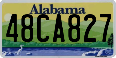 AL license plate 48CA827