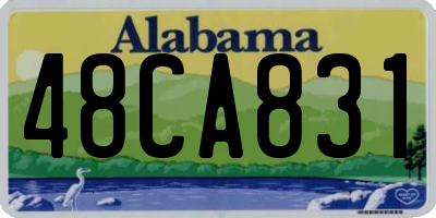 AL license plate 48CA831