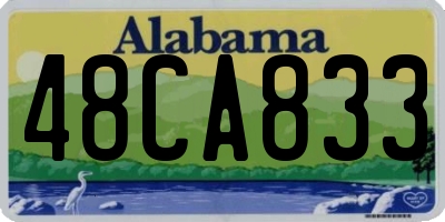 AL license plate 48CA833