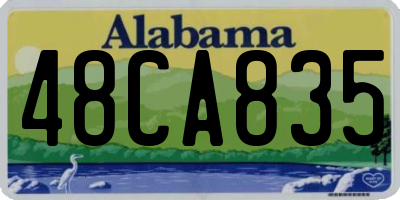 AL license plate 48CA835