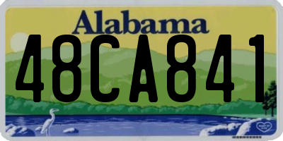 AL license plate 48CA841