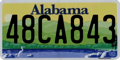 AL license plate 48CA843