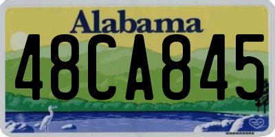 AL license plate 48CA845