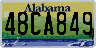 AL license plate 48CA849