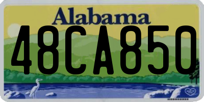 AL license plate 48CA850