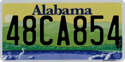 AL license plate 48CA854