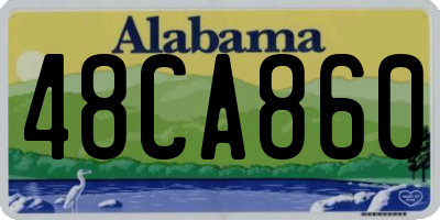 AL license plate 48CA860
