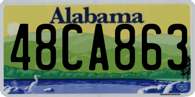 AL license plate 48CA863