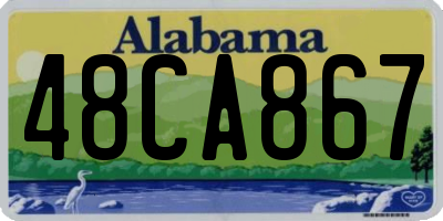 AL license plate 48CA867