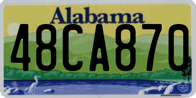 AL license plate 48CA870