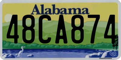 AL license plate 48CA874