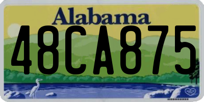 AL license plate 48CA875
