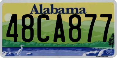 AL license plate 48CA877