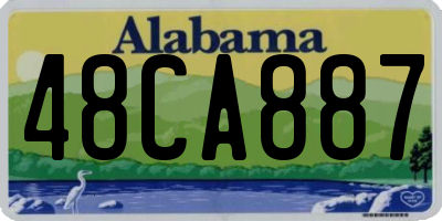 AL license plate 48CA887