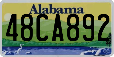 AL license plate 48CA892