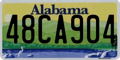 AL license plate 48CA904