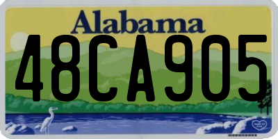 AL license plate 48CA905