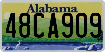 AL license plate 48CA909