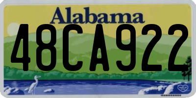 AL license plate 48CA922