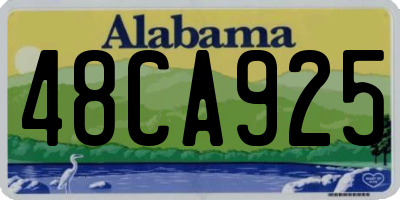 AL license plate 48CA925