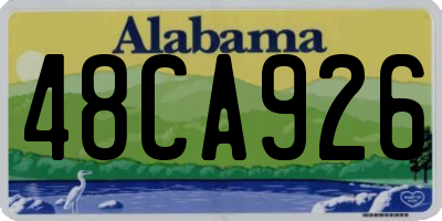 AL license plate 48CA926