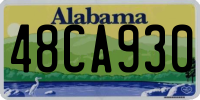 AL license plate 48CA930