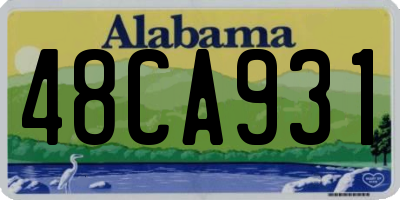 AL license plate 48CA931