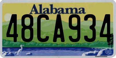 AL license plate 48CA934
