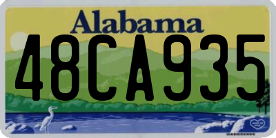 AL license plate 48CA935