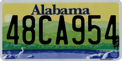 AL license plate 48CA954