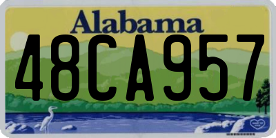 AL license plate 48CA957