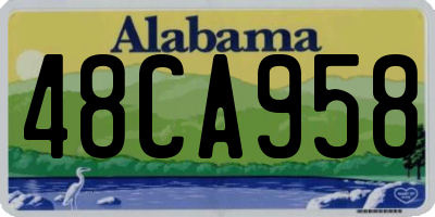 AL license plate 48CA958