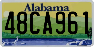 AL license plate 48CA961