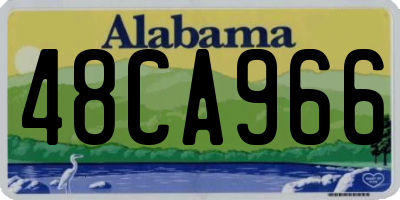 AL license plate 48CA966
