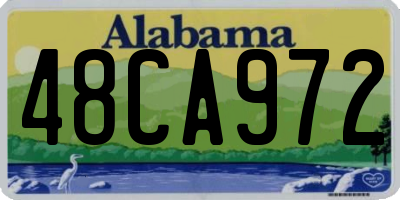 AL license plate 48CA972