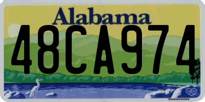 AL license plate 48CA974