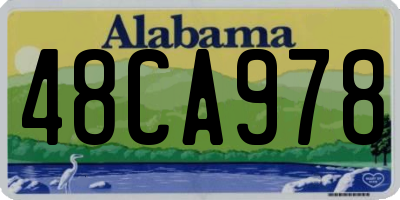 AL license plate 48CA978