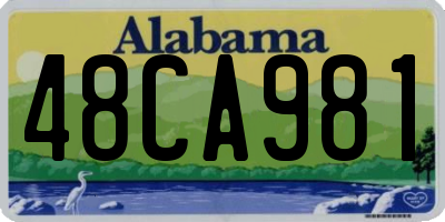 AL license plate 48CA981