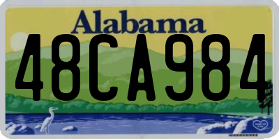 AL license plate 48CA984