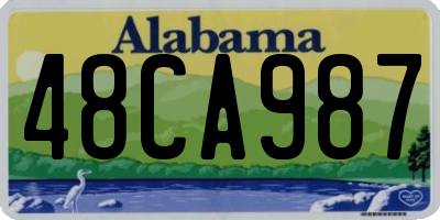 AL license plate 48CA987