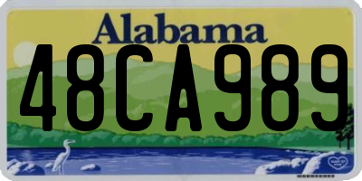 AL license plate 48CA989
