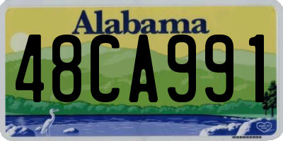 AL license plate 48CA991