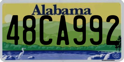 AL license plate 48CA992
