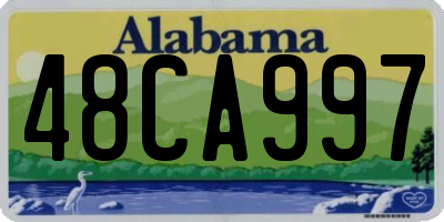 AL license plate 48CA997