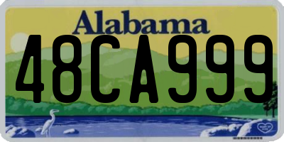 AL license plate 48CA999