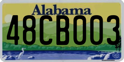 AL license plate 48CB003
