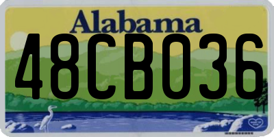 AL license plate 48CB036
