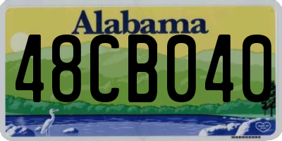 AL license plate 48CB040