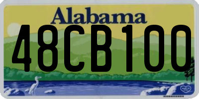 AL license plate 48CB100
